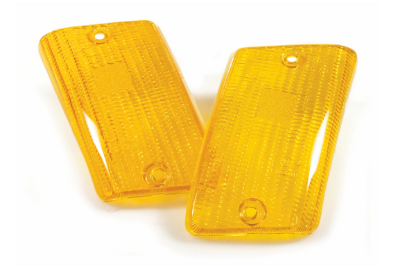 Kit cabochons de clignotants BOSATTA arrière, gauche & edroite
pour Vespa PK50-125 XL/​RUSH/​XL2/​N/​FL/​HP