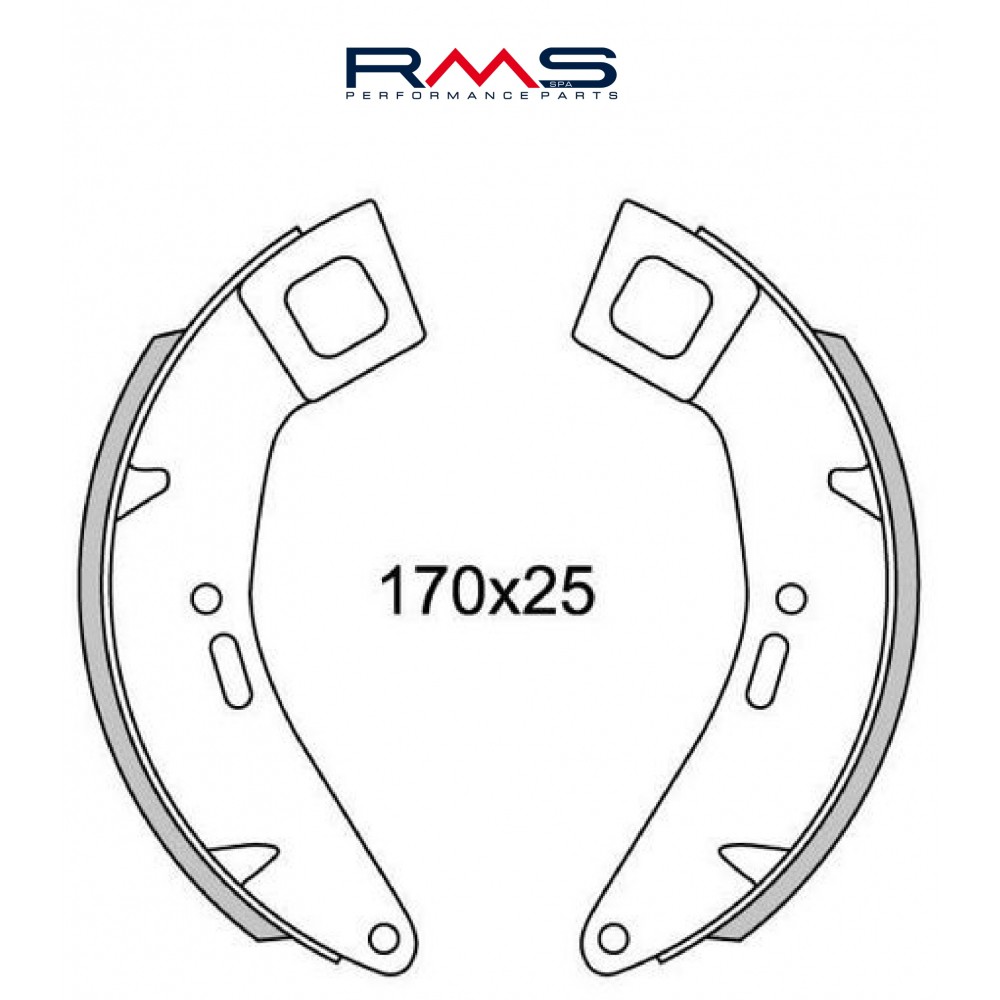 [225120510] Machoire De Frein Avant Cosa 125-150-200   170x25mm