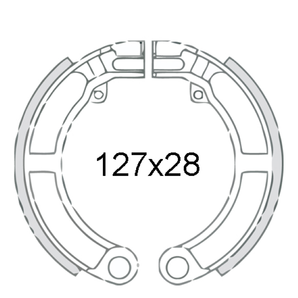 [110412] Mâchoires de frein 8", arrière