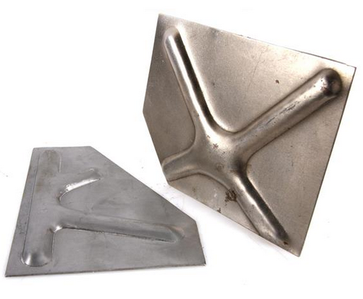 Tôle de réparation renfort arrière "X" et "K", gauche et droite