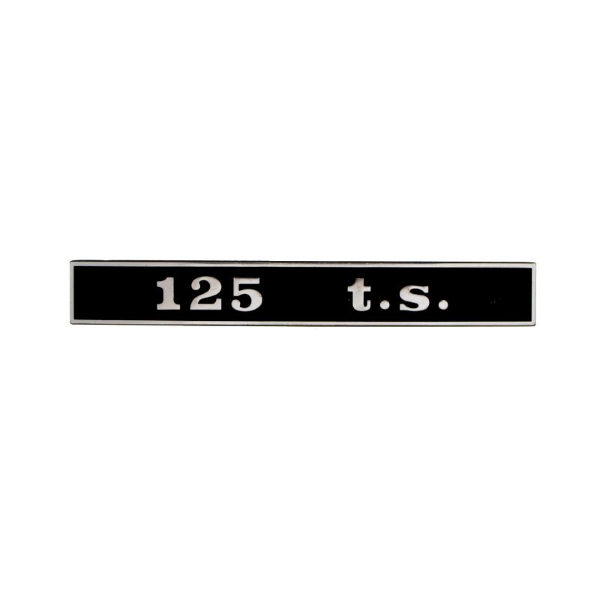 Insigne "125 t.s." arrière arrière