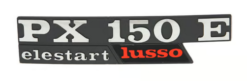 Insigne "PX150 E elestart lusso" Aile gauche
pour Vespa PX150 E Lusso/​EFL/​Arcobaleno /​ Elestart