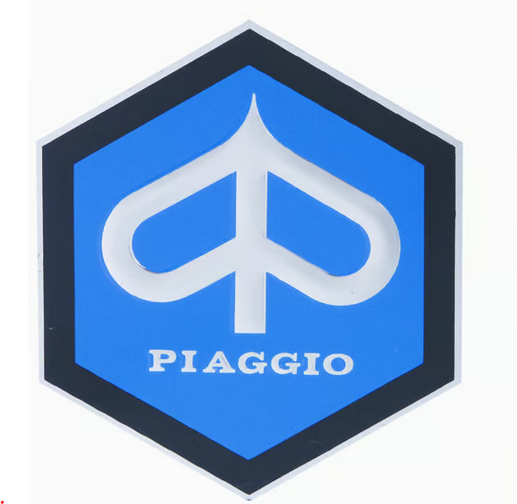 Sigle PIAGGIO hexagonal nez de klaxon