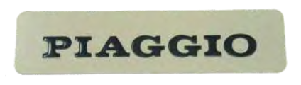 INSIGNE PIAGGIO AUTOCOLLANT