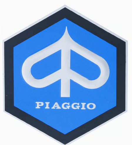 Sigle PIAGGIO hexagonal nez de klaxon