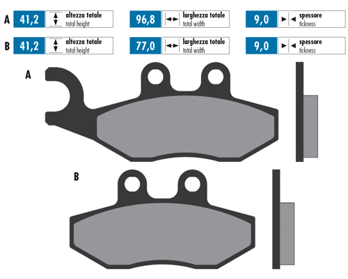 PLAQUETTES DE FREIN ORIGINAL    174.0041