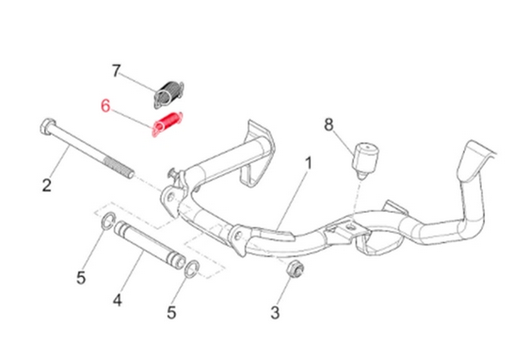 [582850] Ressort PIAGGIO béquille centrale