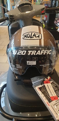 Casque Nolan N20 Trafic Brun M
